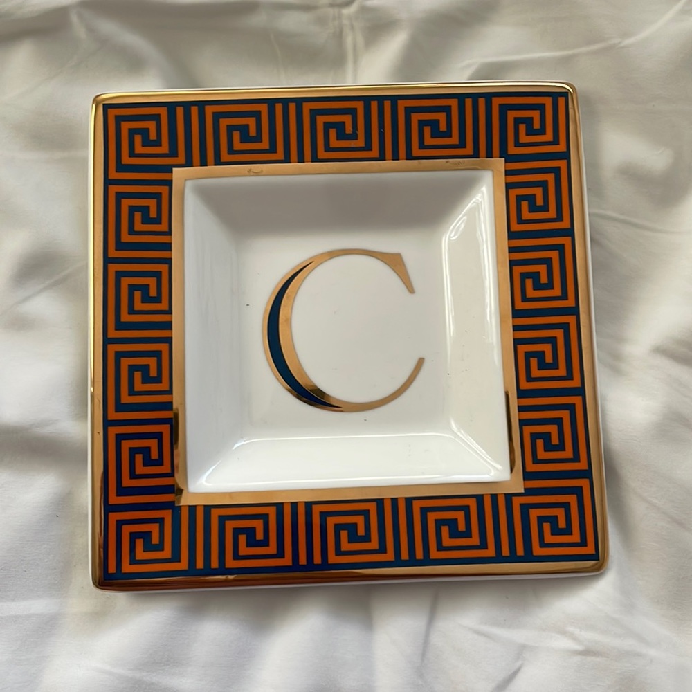 C. Wonder C Ceramic Tray Trinket Dish